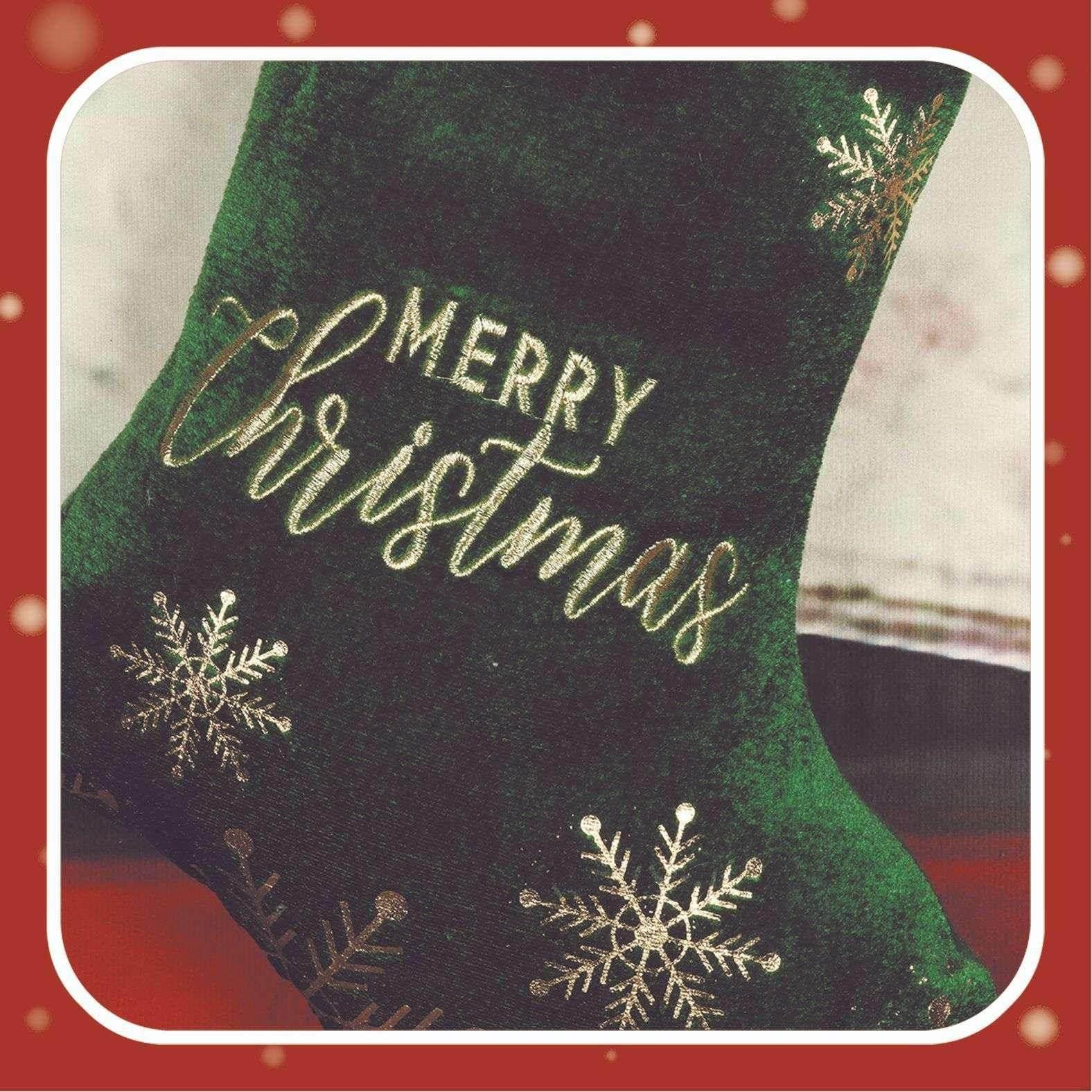 Embroidered Christmas Stockings – Candy & Gifts - ZA-Zola