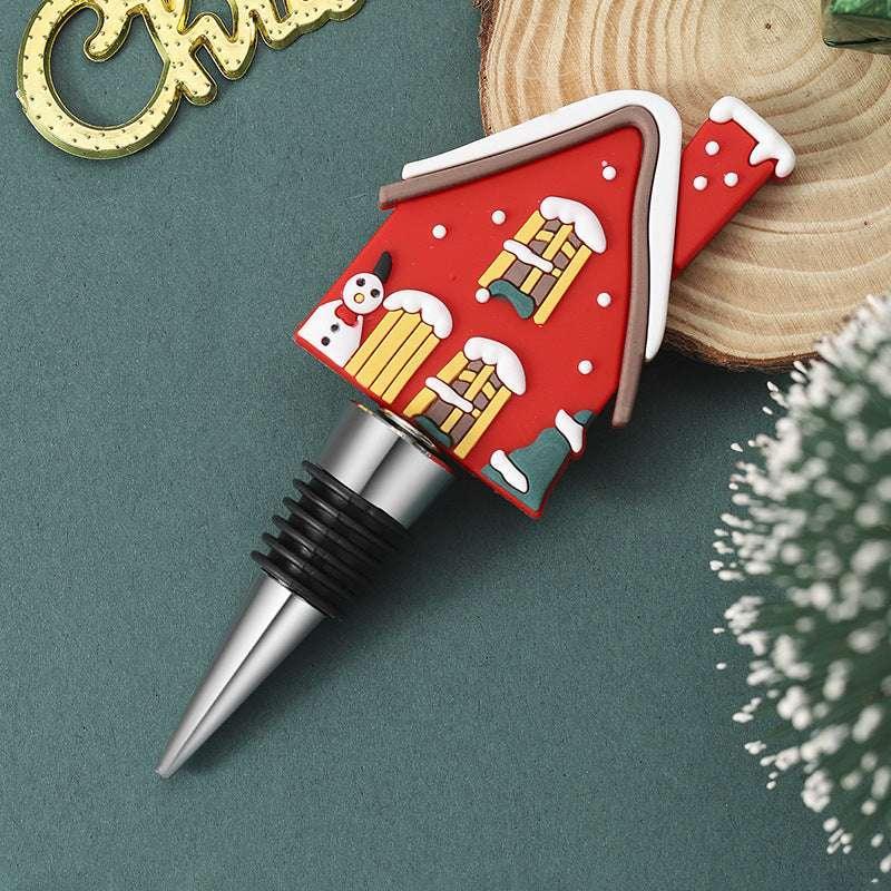 Christmas Wine Stopper – Festive Tree Sealed Bottle Cork for Parties - ZA-Zola