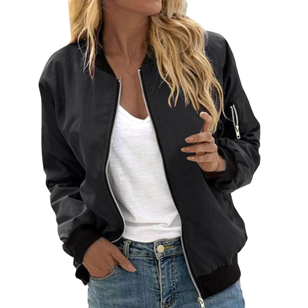 Unisex Street Style Zipper Baseball Jacket - ZA-Zola