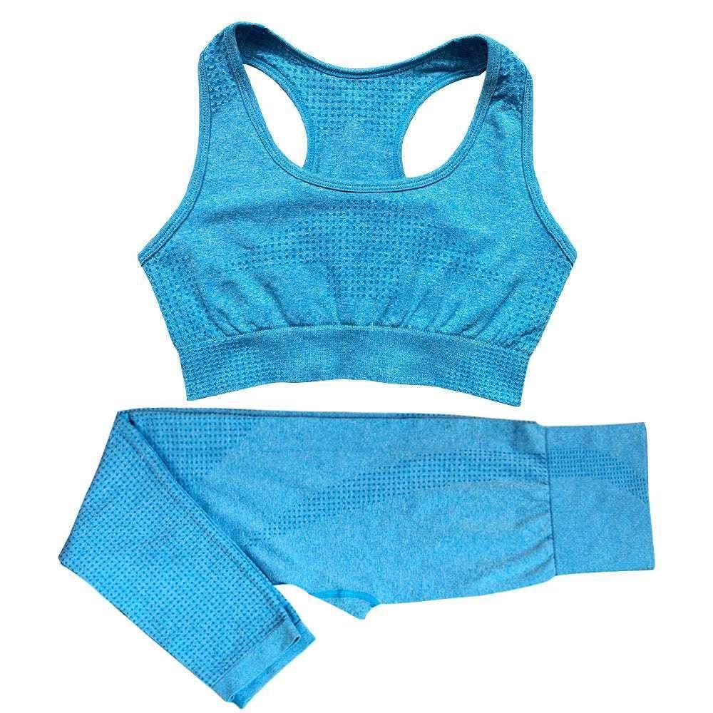 Seamless 2PCS Yoga Set - High Waist & Crop Top - ZA-Zola