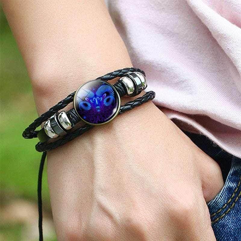 Zodiac Constellation Braided Bracelet for All Ages - ZA-Zola
