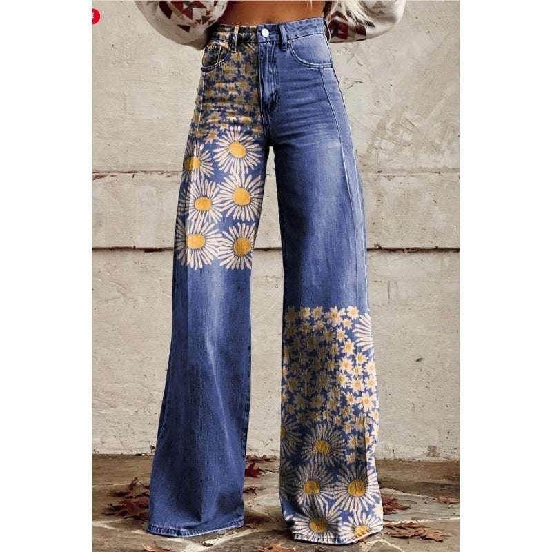 Printed Flared Pants – Street-Ready & Bold Vibe - ZA-Zola