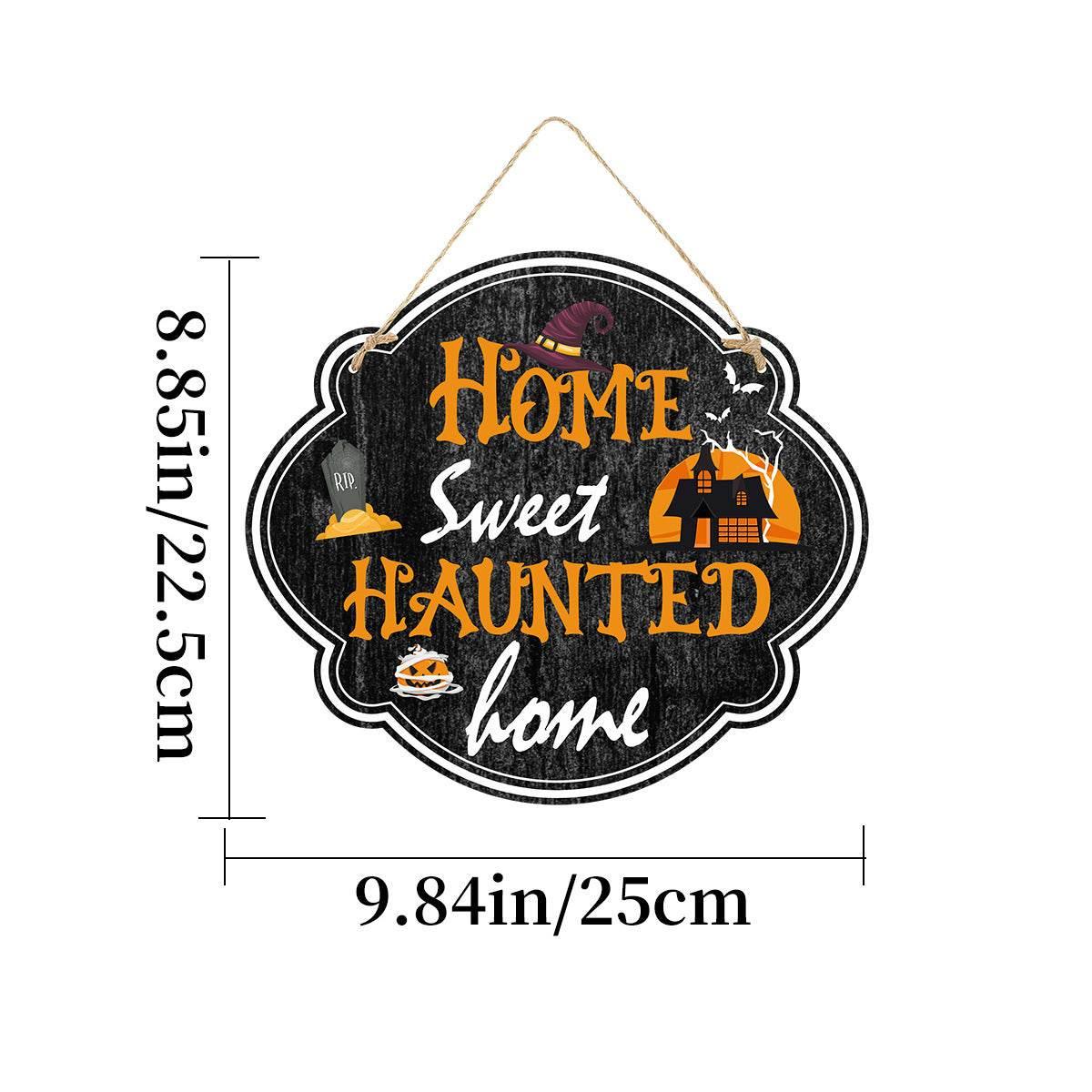 ZA-Zola Halloween Imitation Wooden Doorplate - ZA-Zola