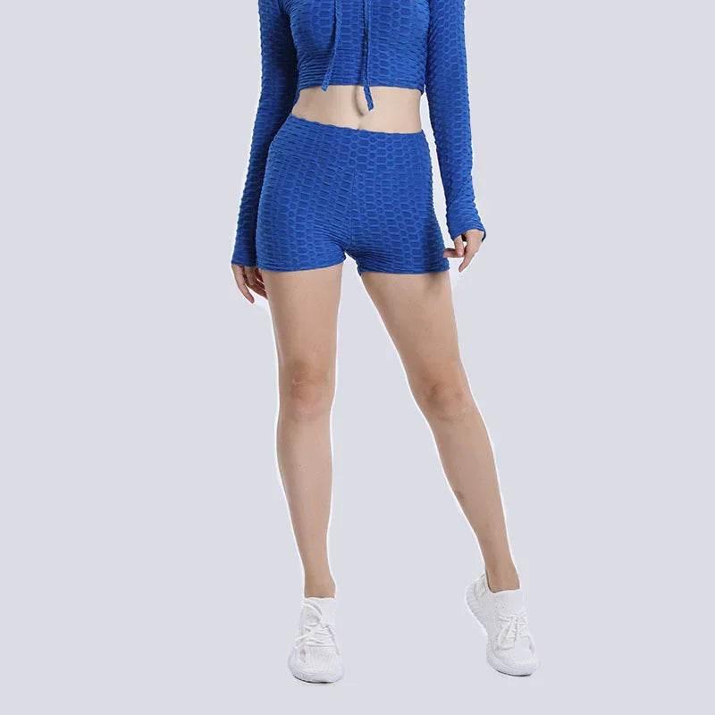 High Waist Yoga Shorts for Women - Hip Lift & Solid Colors - ZA-Zola