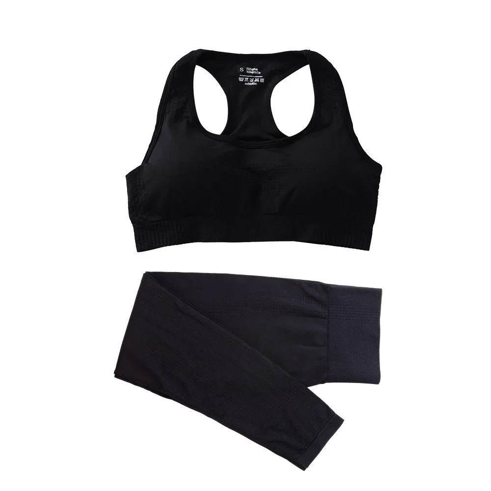 Seamless 2PCS Yoga Set - High Waist & Crop Top - ZA-Zola