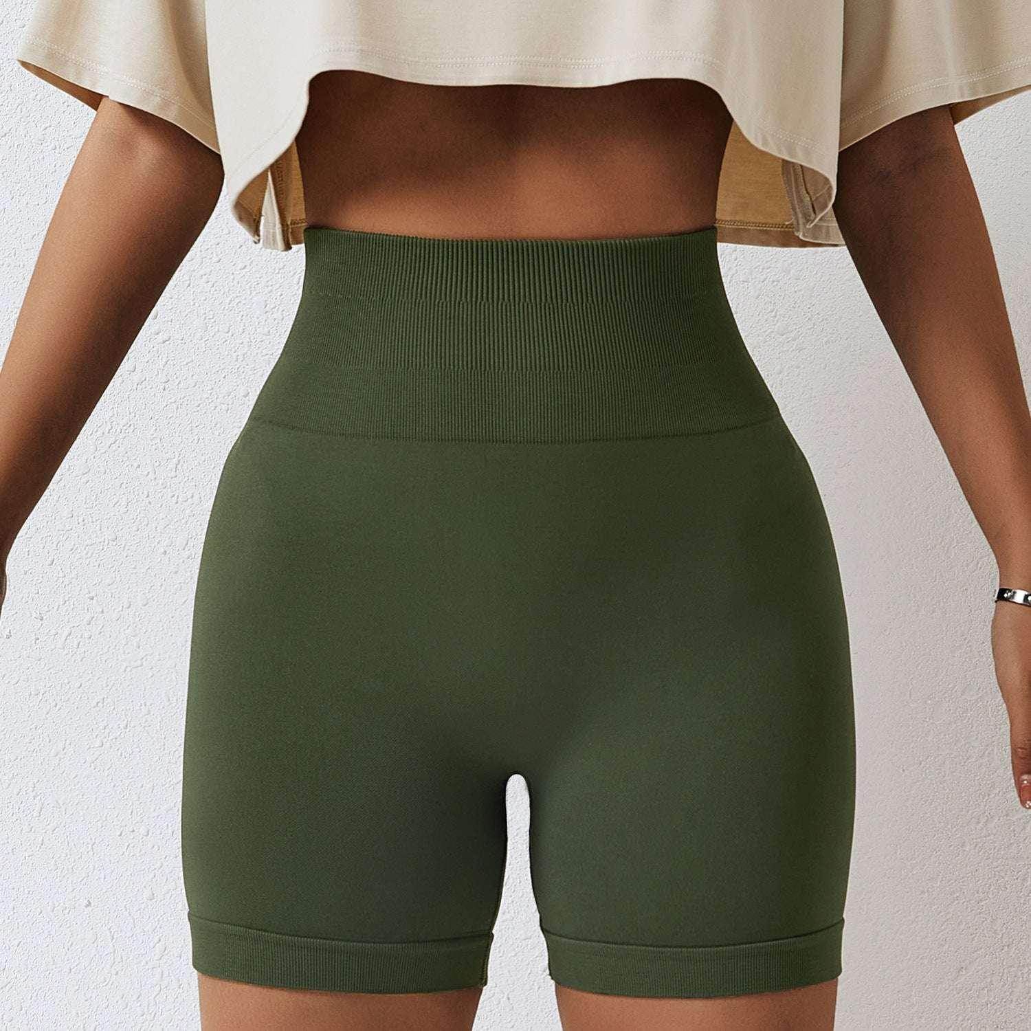 Seamless Yoga Shorts with High Hips & Waist - Comfortable & Stylish - ZA-Zola