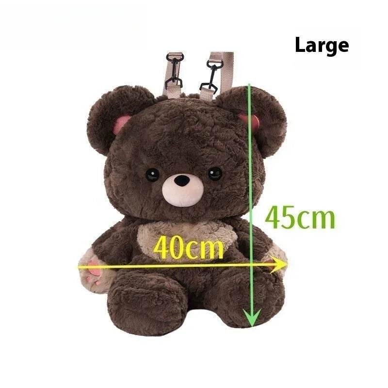 Cute Bear Plush Backpack | Soft & Stylish Bag - ZA-Zola