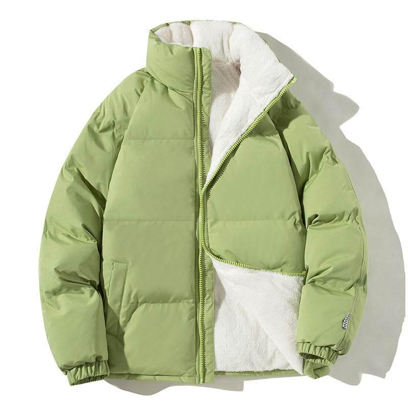 Couples Winter Plush Jacket | Warm Stand-up Collar Coat for Men & Women - ZA-Zola