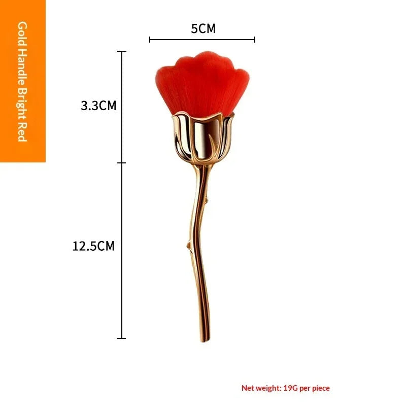 Rose Loose Powder Makeup Brush – Soft Beauty Tool - ZA-Zola