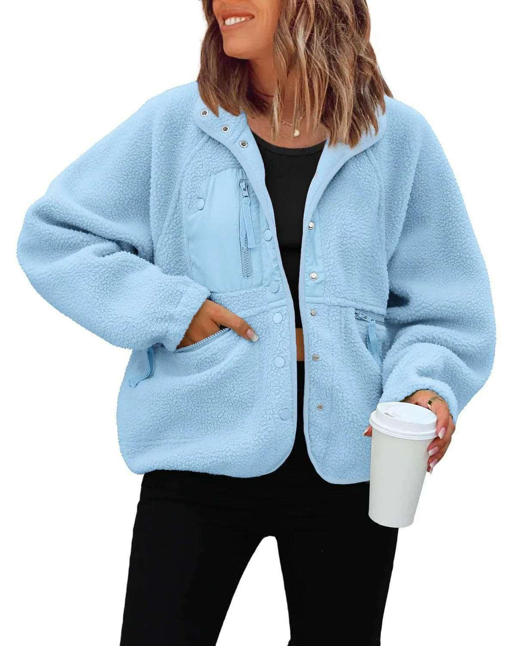Women Polar Fleece Jacket | Casual Sports Layer - ZA-Zola