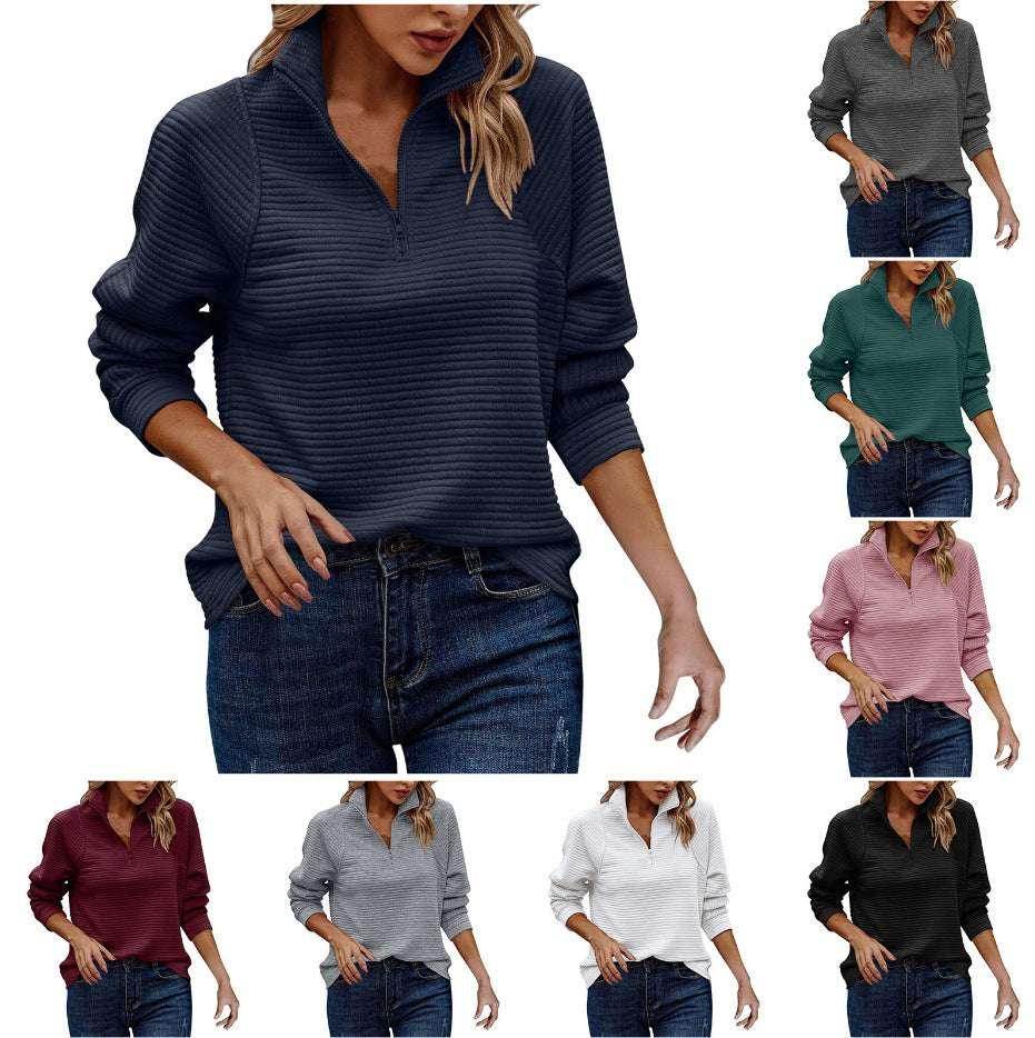 Buy Women's Zipper Pullover – Stylish & Comfy! - ZA-Zola