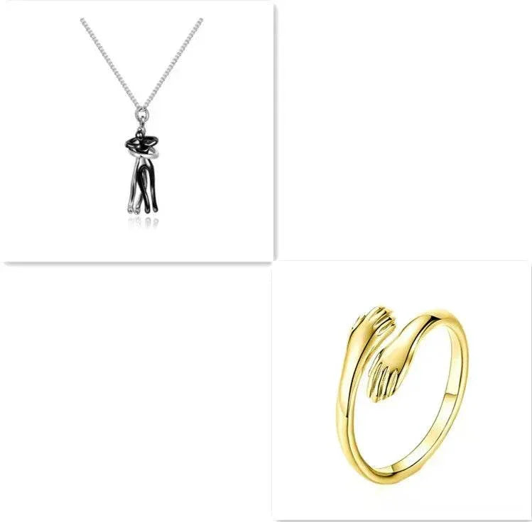 Love Necklace – Hug Clavicle Chain for Couples - ZA-Zola