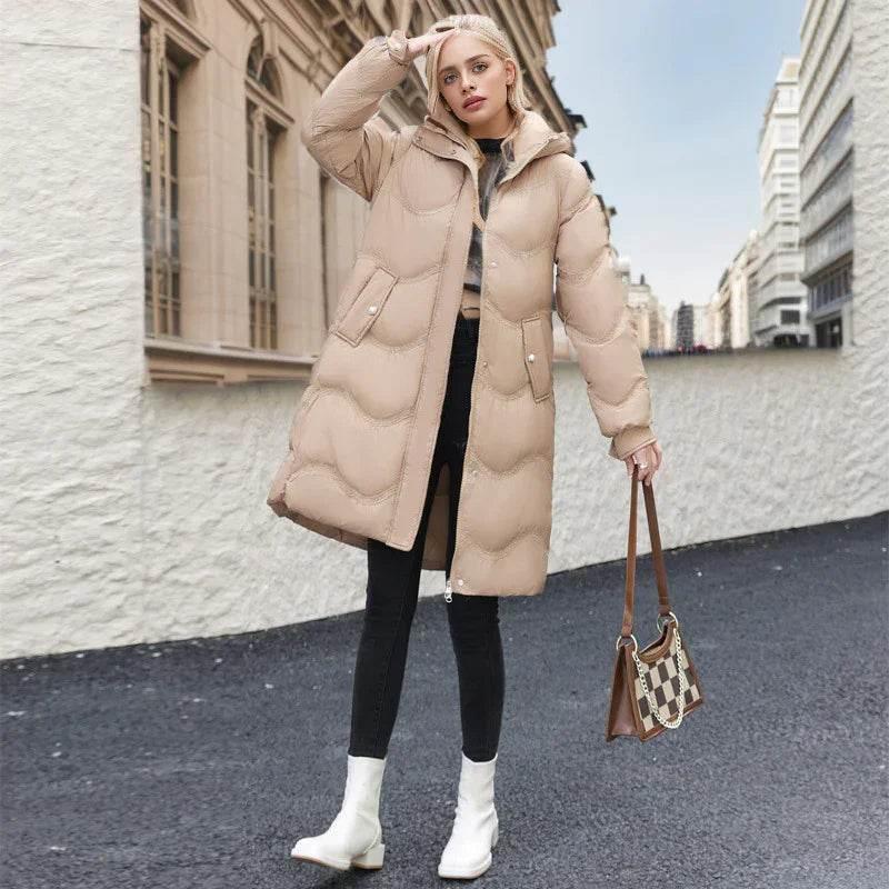 Shop Women's Mid-Length Down Cotton Jacket – Winter Ready - ZA-Zola