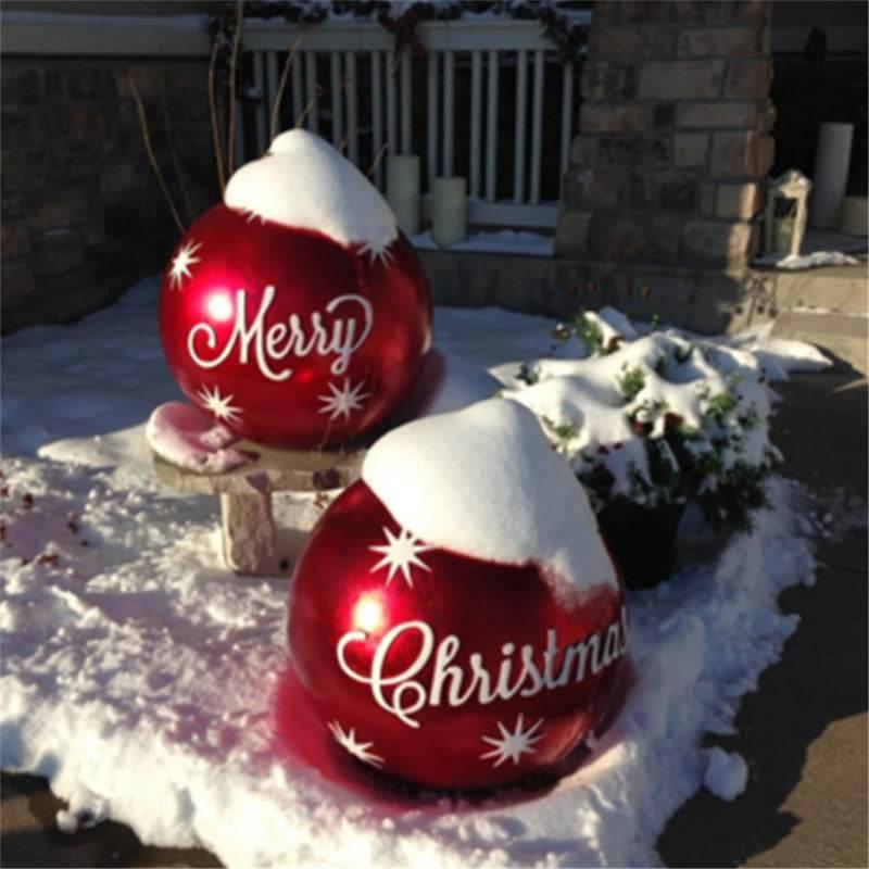 Inflatable Christmas Ornament Ball 60CM Outdoor PVC - ZA-Zola