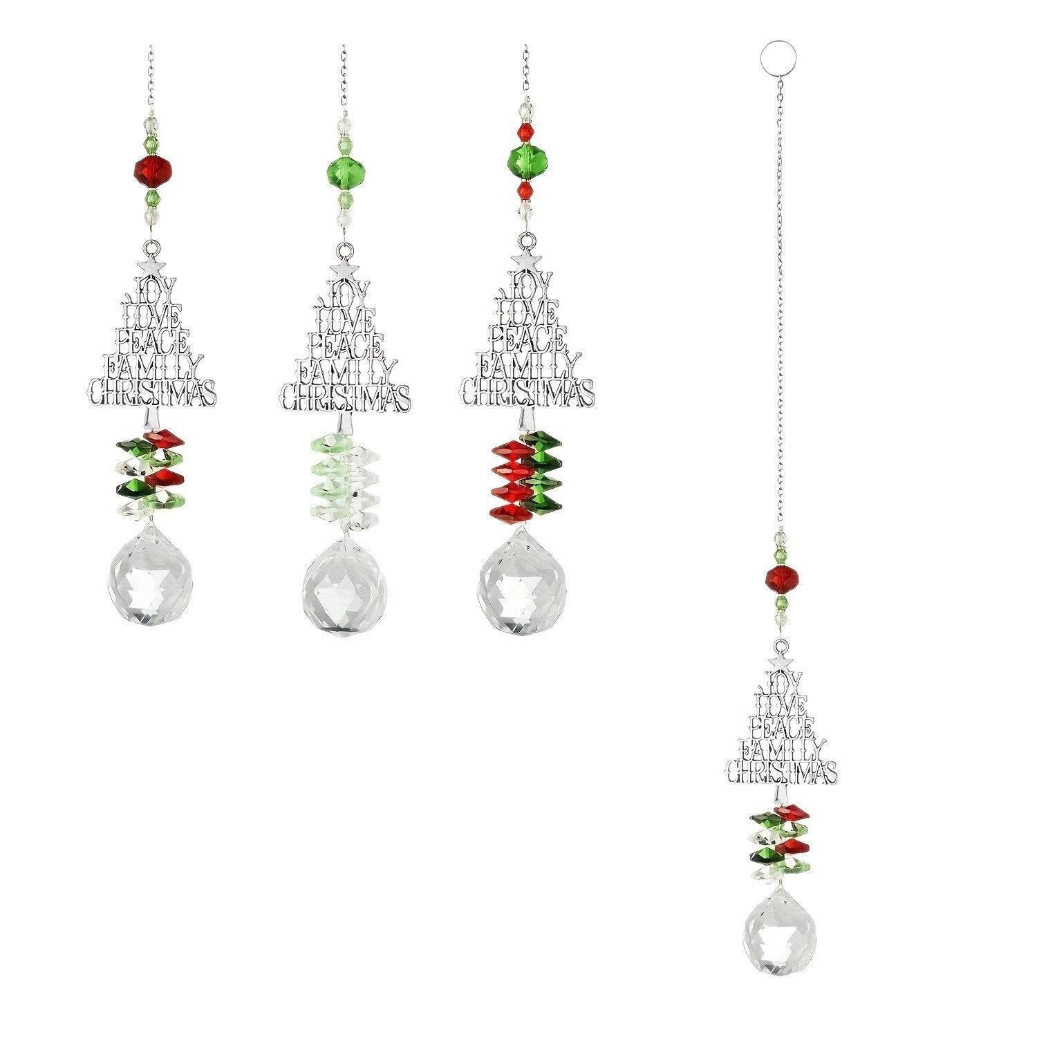 Christmas Sun Catcher Crystal Christmas Tree Pendant - ZA-Zola