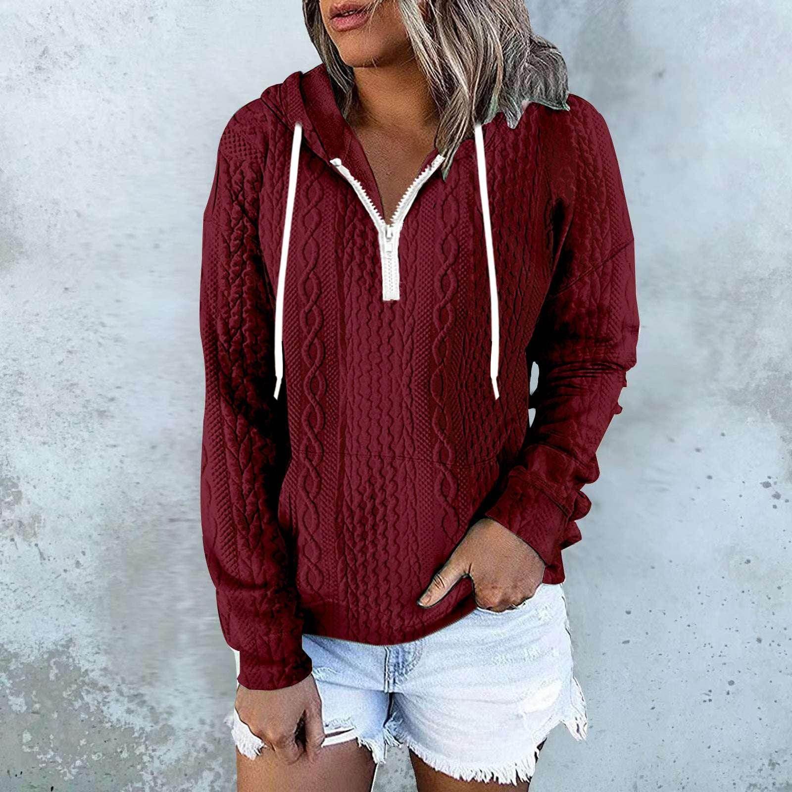 Women's Twist Texture Hoodie – Shop Now! - ZA-Zola