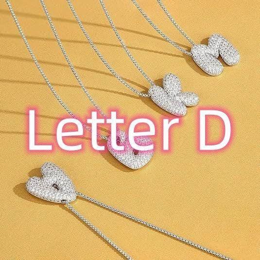 Zircon Balloon Letter Pendant Necklace for Women - ZA-Zola