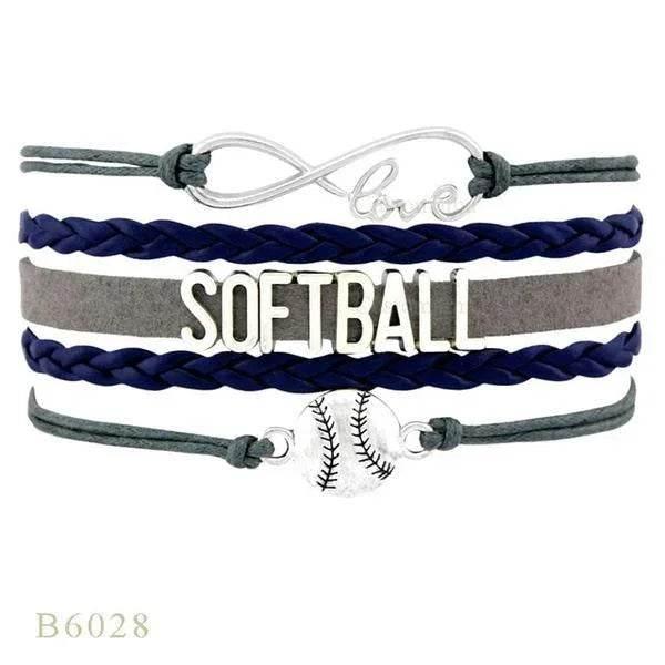 SOFTBALL Braided Bracelet – Sporty & Stylish Gift - ZA-Zola
