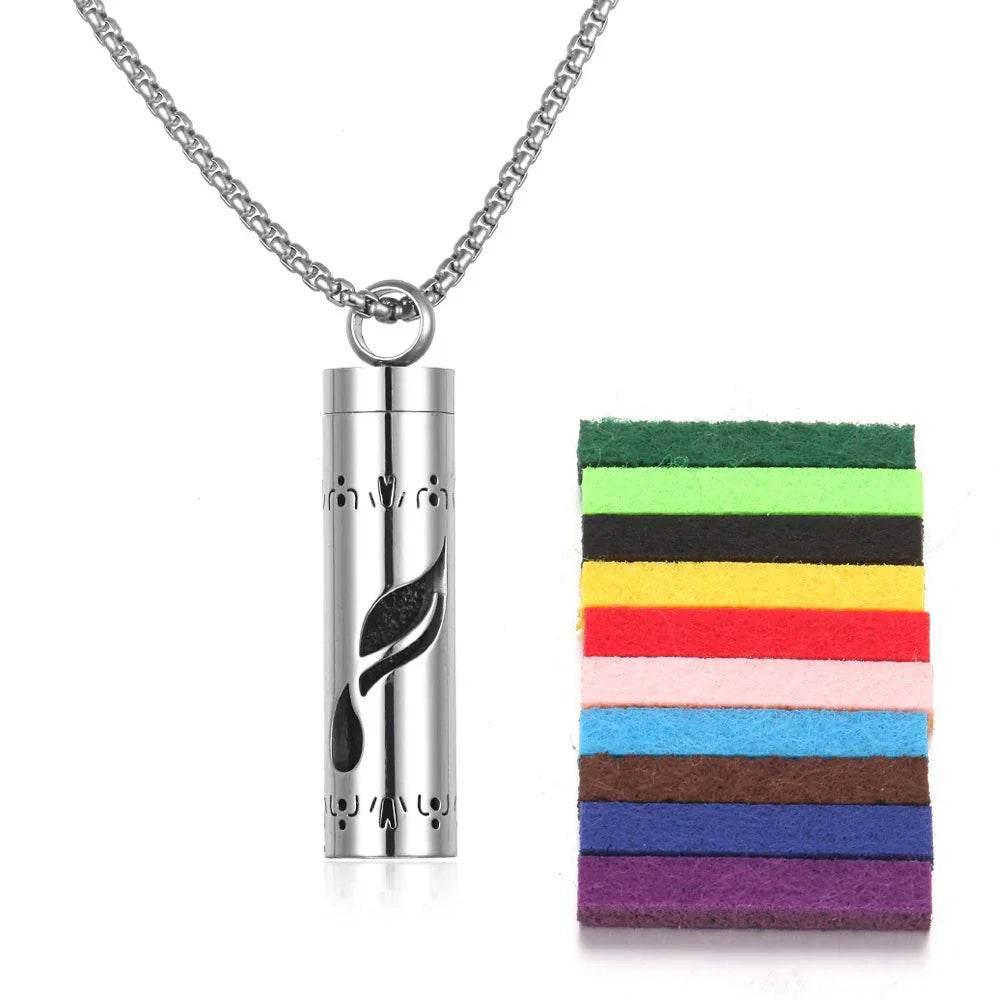 Titanium Aromatherapy Pendant Necklace - ZA-Zola