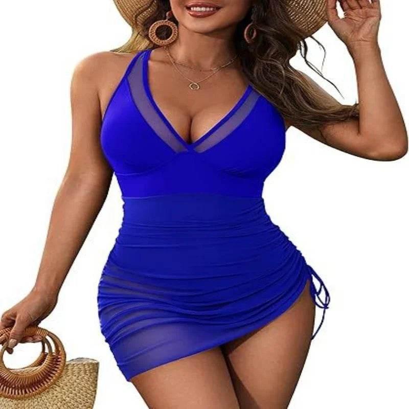 Sling Deep V Slim Fit One-Piece Swimsuit | S–XL - ZA-Zola
