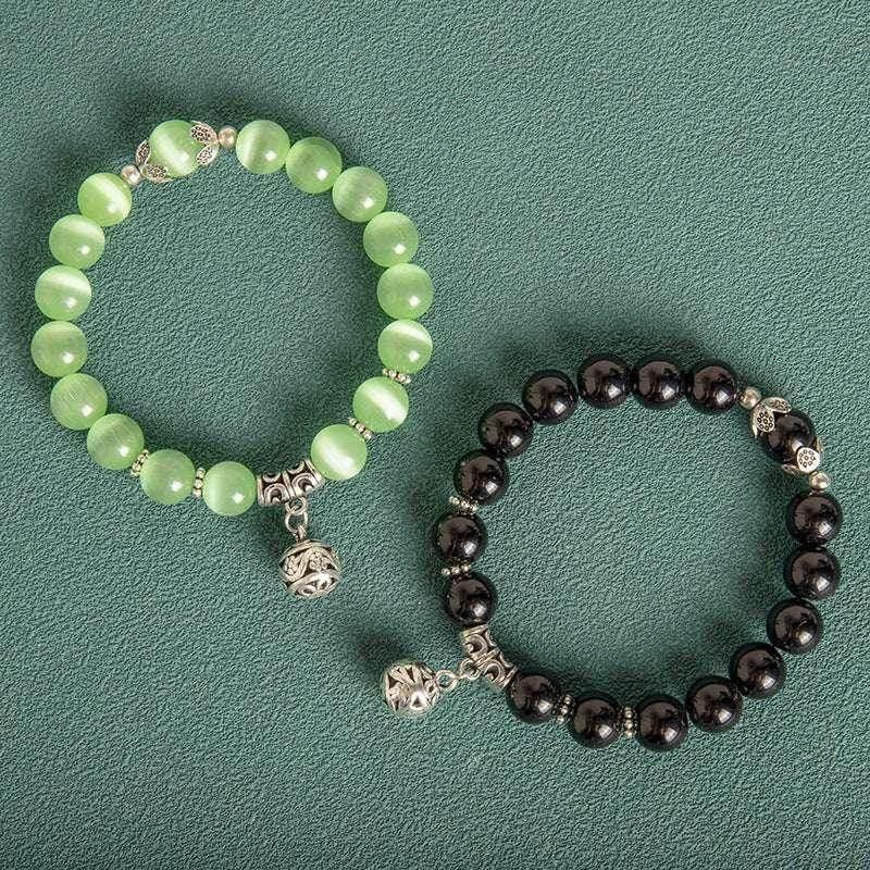 Korean Style Opal Crystal Beaded Bracelet 10MM - ZA-Zola