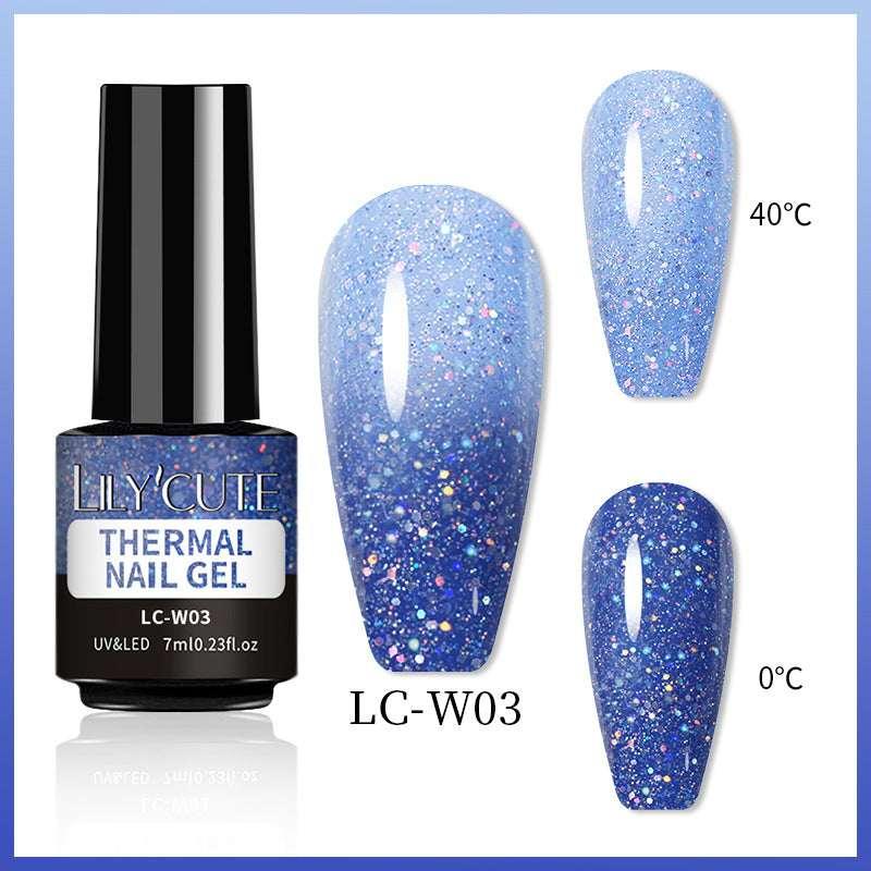 Temperature Change Glitter UV Nail Polish - ZA-Zola
