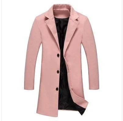 Autumn Winter Men's Casual Business Woolen Coat - ZA-Zola