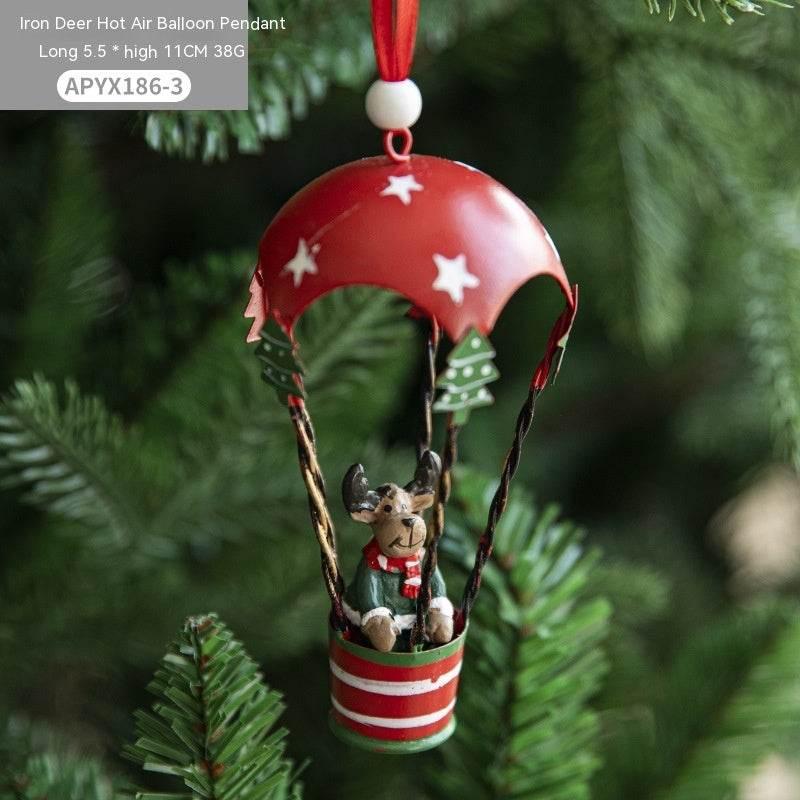 Nordic Christmas Pendant Hot Air Balloon Parachute Décor - ZA-Zola