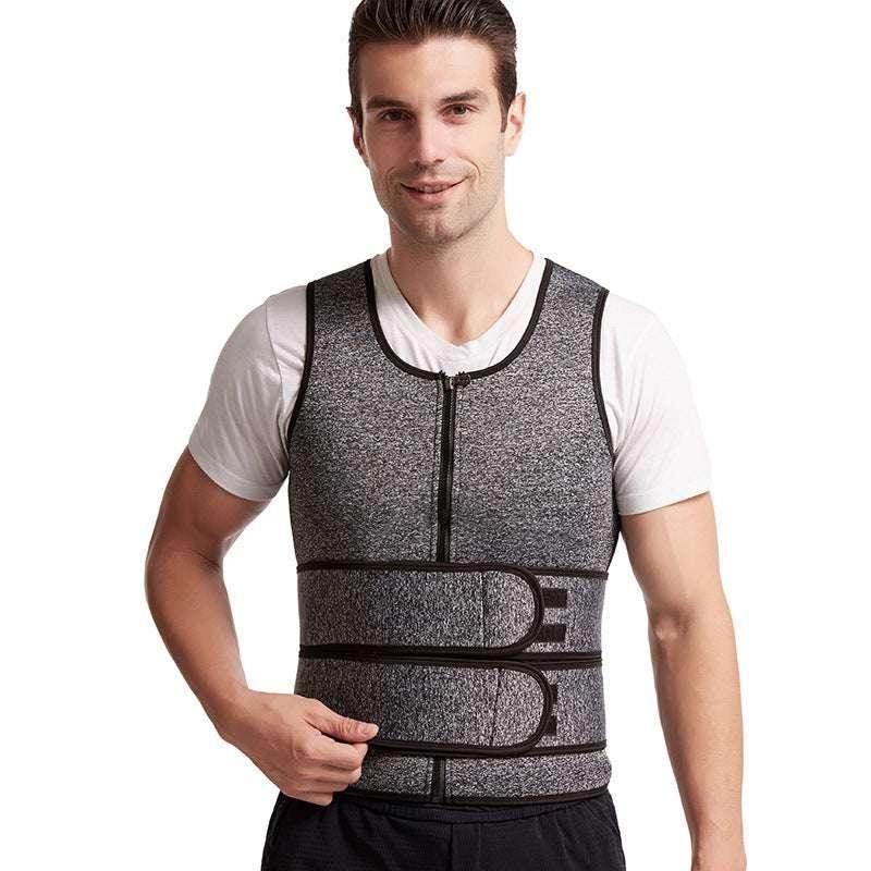Men's Double Belt Sauna Vest Waist Trainer Body Shaper - ZA-Zola