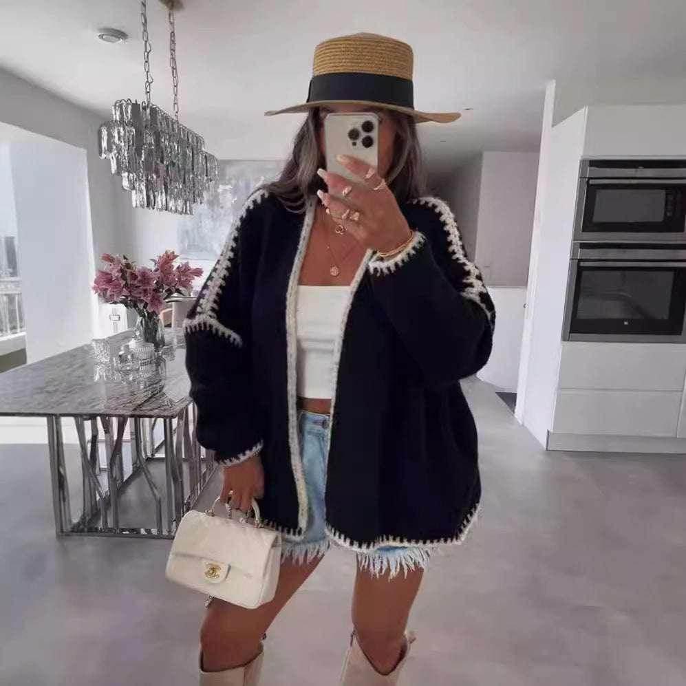 Cozy Chunky Knit Cardigan – Soft & Slouchy Vibes - ZA-Zola