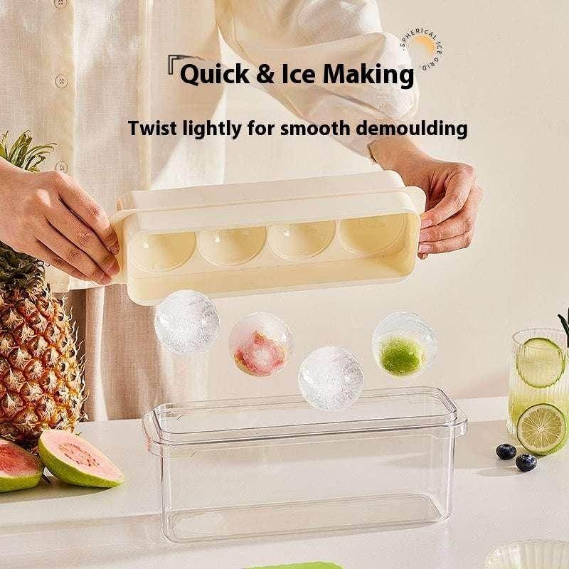 Round Ice Cube Press Tray - Quick Release Molds - ZA-Zola