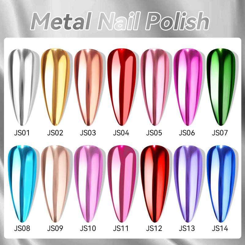 Metallic Mirror Nail Polish – Quick-Dry, No Baking Needed - ZA-Zola