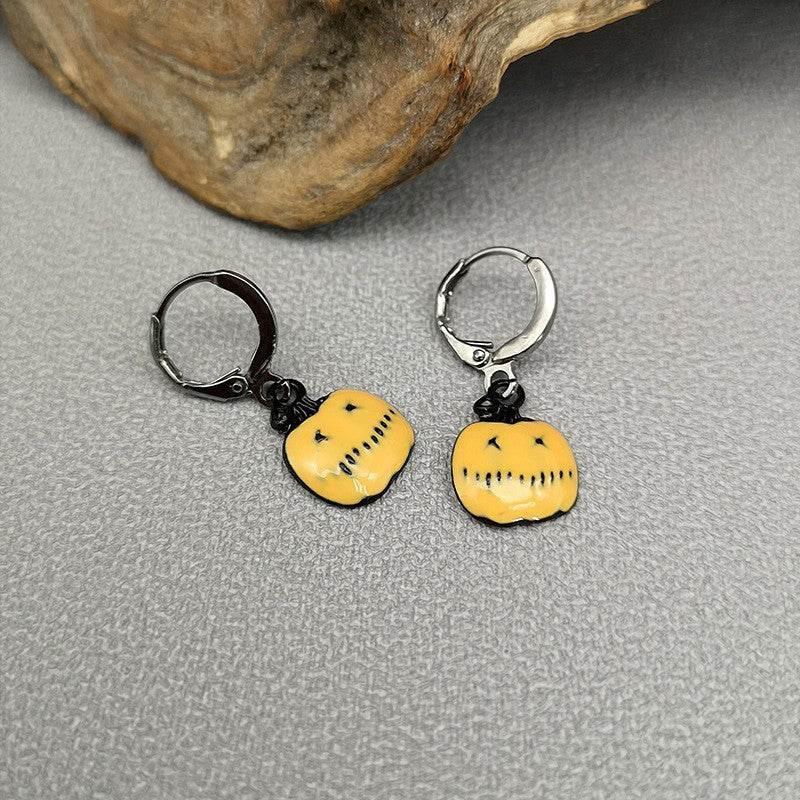 ZA-Zola Halloween Ghost Pumpkin Bat Earrings - ZA-Zola
