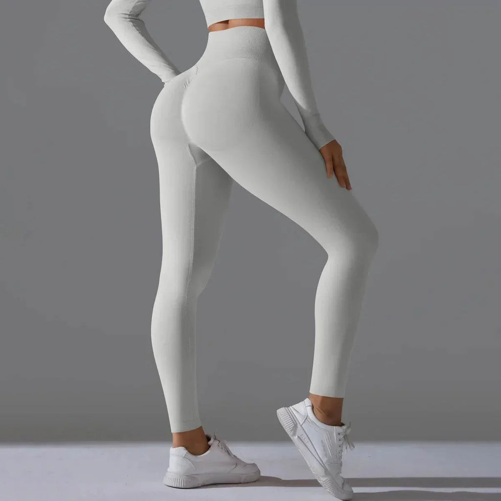 Seamless High Waist Nude Feel Yoga Pants – Slim Fit & Comfortable - ZA-Zola