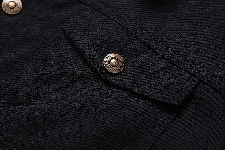 Men's Hooded Fleece-Lined Jacket - Mid-Length Overalls - ZA-Zola