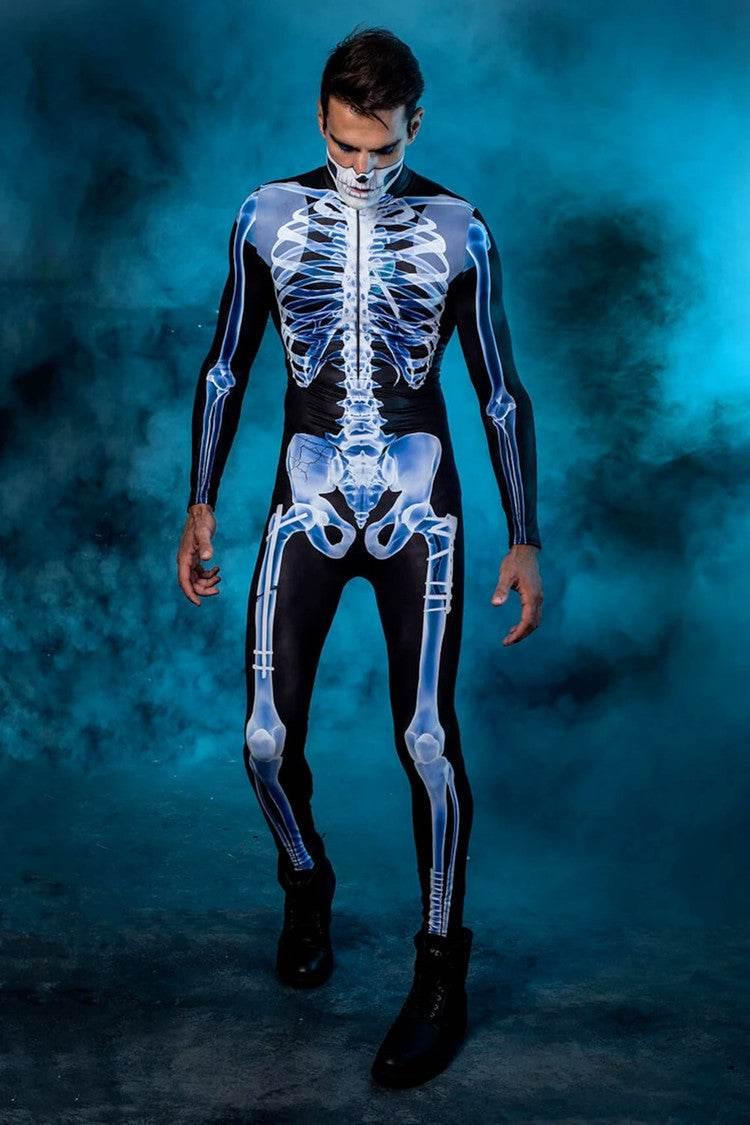 ZA-Zola Skeleton 3D Halloween Jumpsuit - ZA-Zola