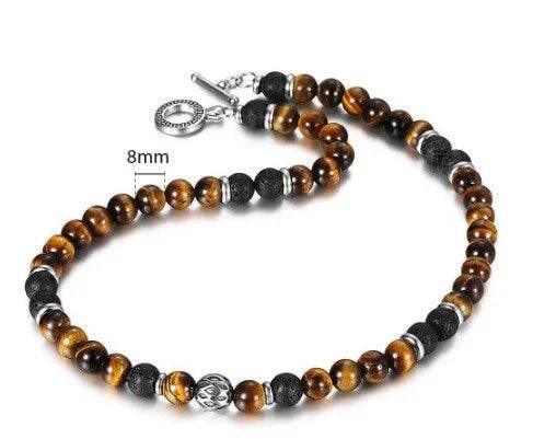 Tiger Eye 108 Beads Buddha Bracelet for Balance - ZA-Zola