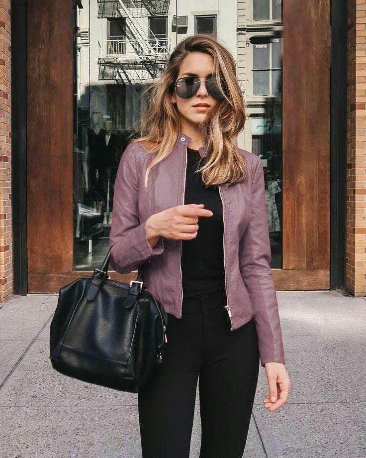 Women’s PU Leather Suit Jacket – Autumn Winter - ZA-Zola
