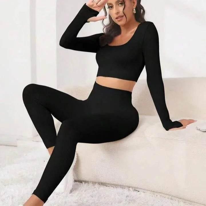 Seamless Yoga Set – Long Sleeve & Lift Leggings - ZA-Zola