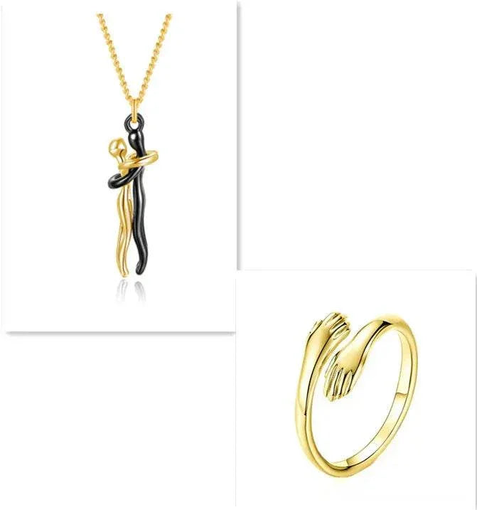 Love Necklace – Hug Clavicle Chain for Couples - ZA-Zola