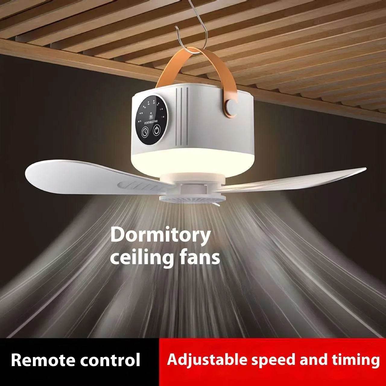 USB Camping Ceiling Fan with Light – Portable - ZA-Zola