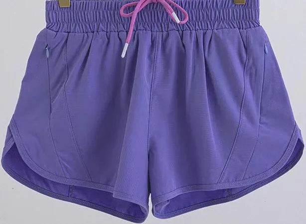 Breathable Summer Sports Shorts with Zipper Pockets - ZA-Zola