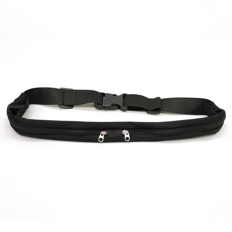 Slim Sports Waist Bag with Double Pocket – Running Belt Phone Pack for Outdoor Fitness - ZA-Zola