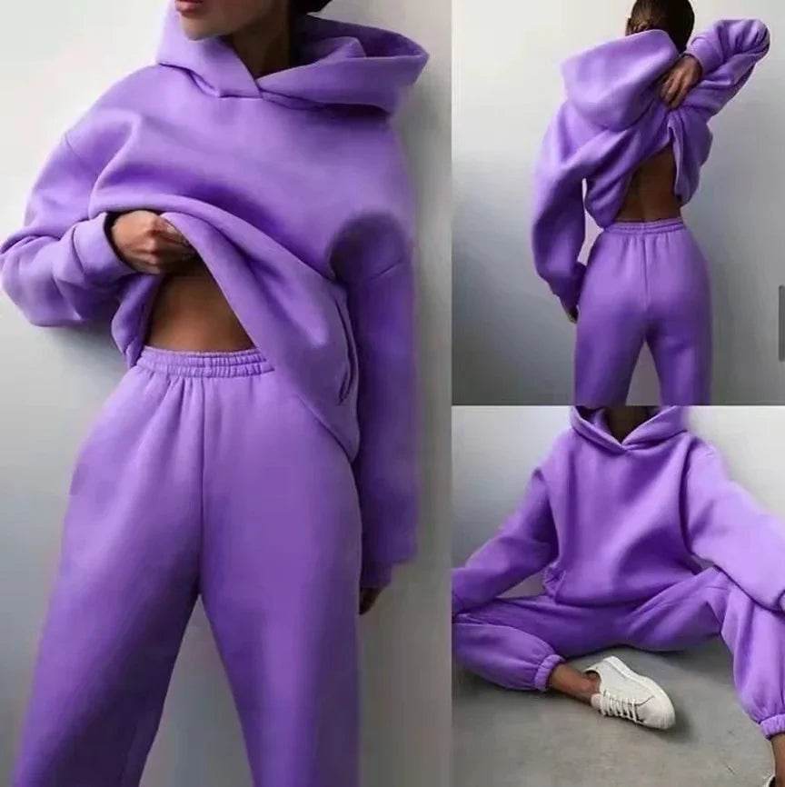 Women’s Hooded Sweater Tracksuit – Shop Now! - ZA-Zola