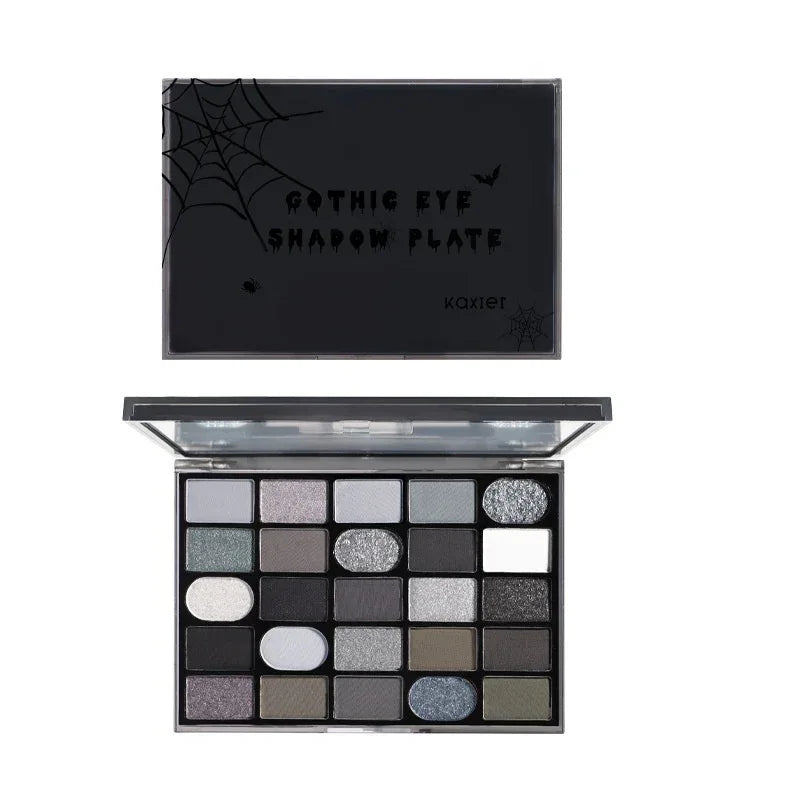 Cahill Dark Goth Eyeshadow Palette – Shimmer & Matte - ZA-Zola