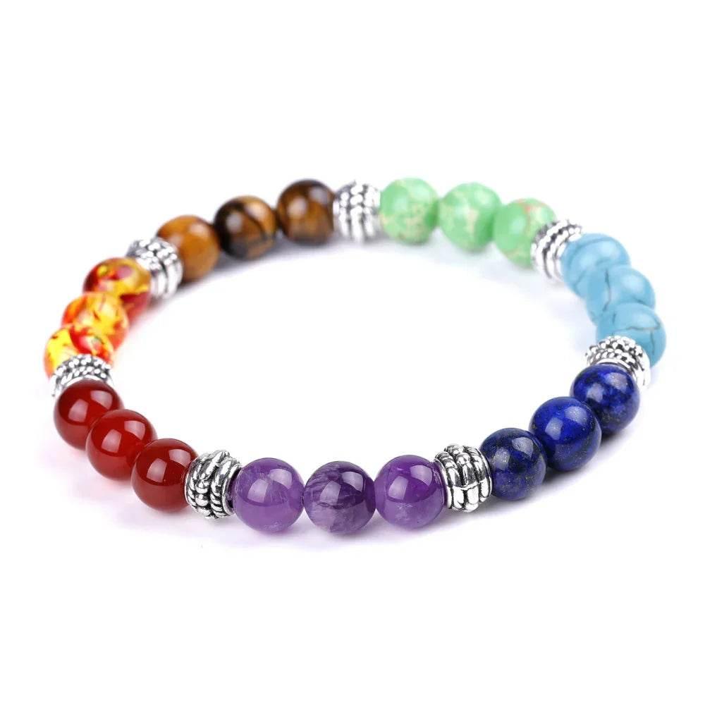 Chakra Energy Yoga Bracelet with Natural Stones - ZA-Zola