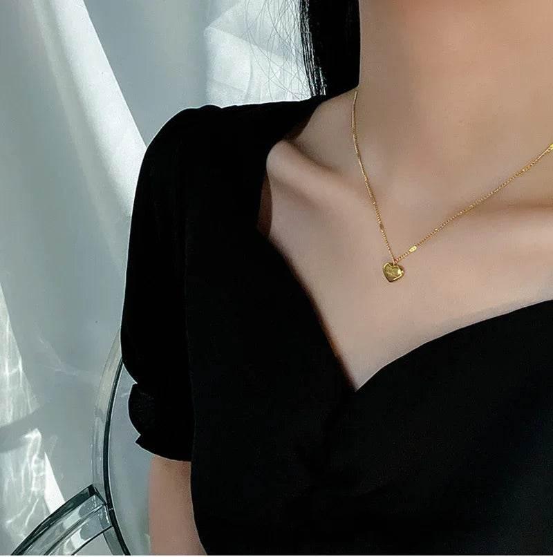 Shop Vintage Love Heart Necklace – Elegant Party Gift - ZA-Zola