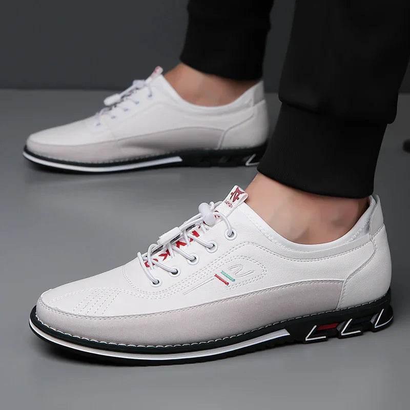 Men’s Waterproof Leather Shoes – Grip & Comfort - ZA-Zola