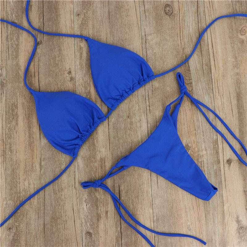 Halter Neck Tie Bikini | Flirty & Comfortable Fit - ZA-Zola
