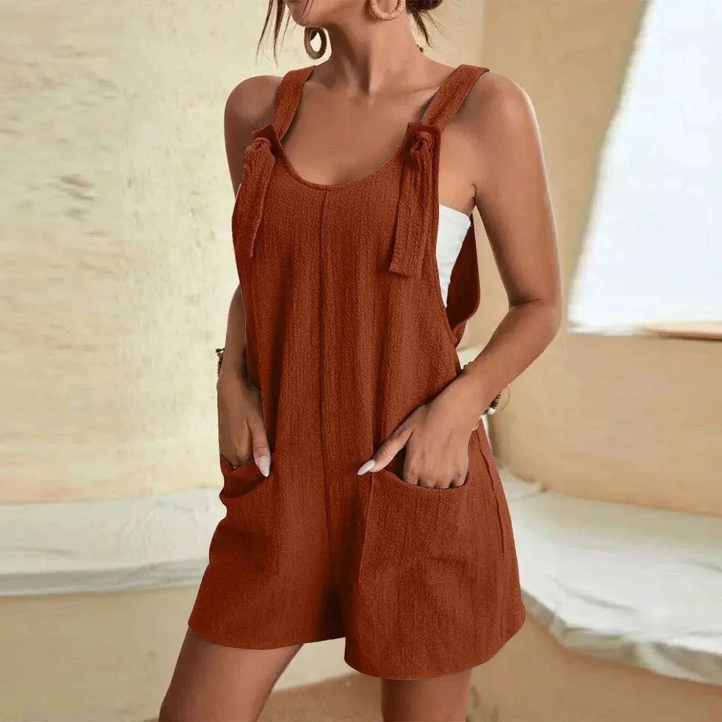 Solid Color Camisole Jumpsuit – Women’s Fashion - ZA-Zola
